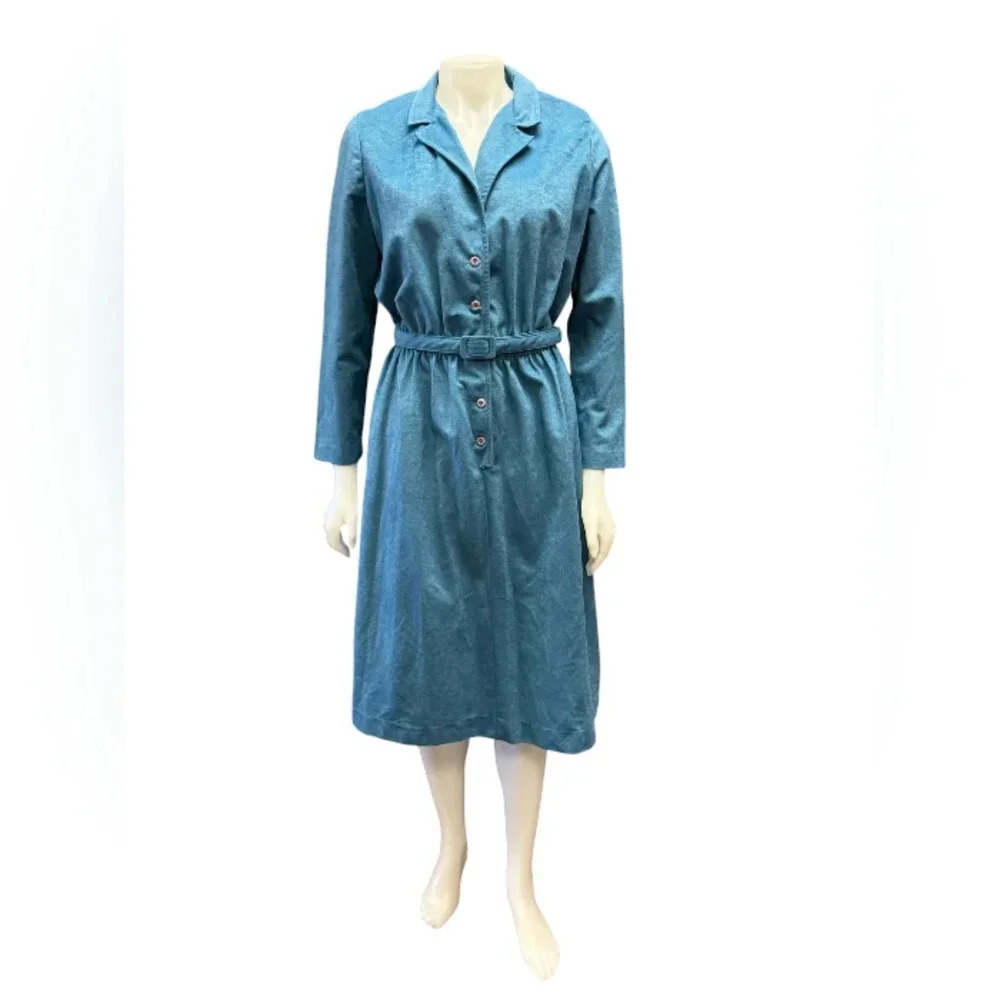 Cami Originals By Leboff Vintage Dress Blue Midi Size 17/18
